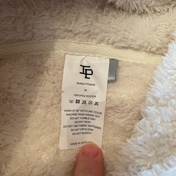 New Inaka Power Teddy Fleece crop jacket - Picture 3 of 5